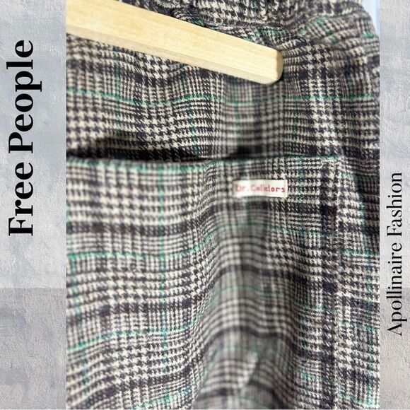 FREE PEOPLE BY DR COLLECTORS CLYDE TWEED PANTS SIZE LARGE NEW - Picture 9 of 10